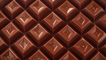 Obraz premium お洒落で美味しそうな板チョコレートの背景イメージ画像、壁紙