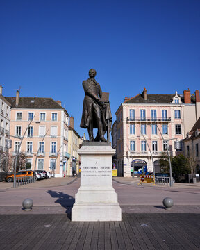 Monument to Nicolas Sadi Carnot on a public square in France on 03 March 2025 Chalon sur Saone Editorial use only