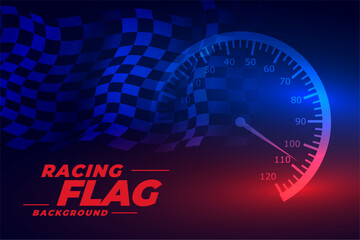Naklejka premium checkered racing flag background for formula one sport