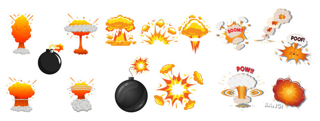 Cartoon bomb Explosion Effect  Set © Imran