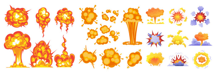 Cartoon bomb Explosion Effect  Set © Imran