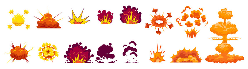 Cartoon bomb Explosion Effect  Set © Imran