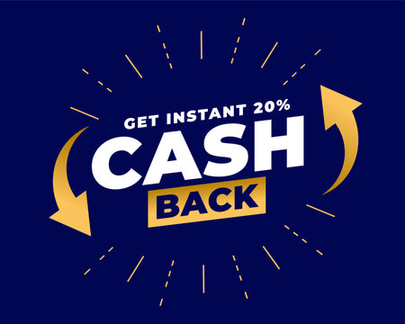 decorative cashback service offer background get upto 20 percent off