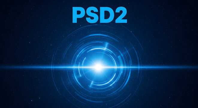 Psd2 digital banking and financial technology concept