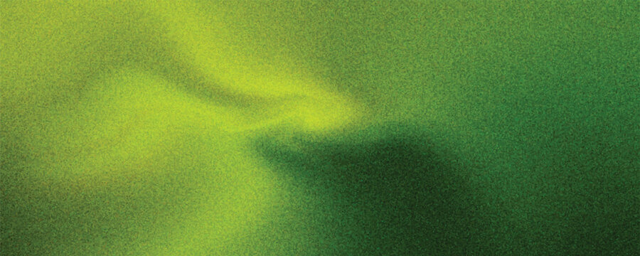 Abstract chartreuse lime green background. Ombre gradient colors. Bright and vibrant electric neon acid light shades. Grunge vector with grainy noise.