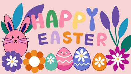 easter card with bunny