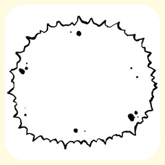 Obraz premium Starburst Explosion Graffiti Tag. Bold Hand-Drawn Street Art Dynamic Symbol with Rough Urban Marker Style.