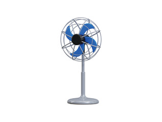 Floor fan icon 3d render concept of Modern electrical engineering for ventilation and cooling floor fan on high stand icon vector illustration