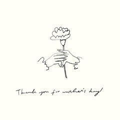 22022401 母の日 イラスト