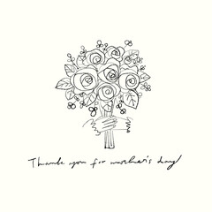 22022305 母の日 イラスト

