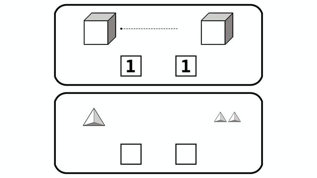 Math worksheet teaching equal and not equal concepts using simple shapes and numbers. Visual comparison activity for preschool and kindergarten to build early math understanding and number sense