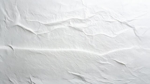 白い紙の質感が際立つしわ加工の背景素材が静かな印象を与える