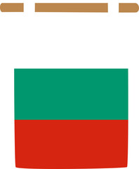 Obraz premium bulgaria flag