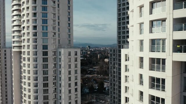 High-rise residential buildings in a modern city