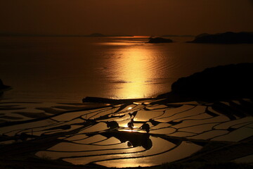 棚田のある景色