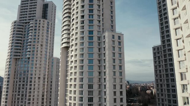 Modern skyscraper architecture in urban metropolis