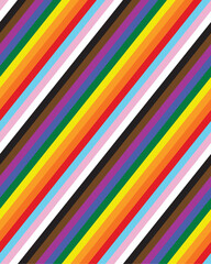Seamless Rainbow Color Stripes For Gift Wrap And Fabric Prints