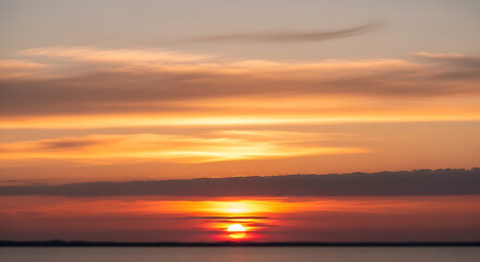 Obraz premium sunset over the ocean