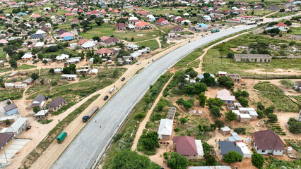 Aerial View of Dodoma the Capital City of Tanzania in East Africa