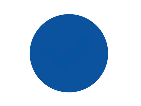 Un grand cercle bleu uni isol&eacute; sur un fond blanc transparent, id&eacute;al pour la conception graphique minimaliste et les &eacute;l&eacute;ments d'interface.