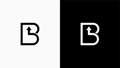 Letter B Growth Arrow Financial Logo vector template © artbain