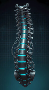 Futuristic spine anatomy