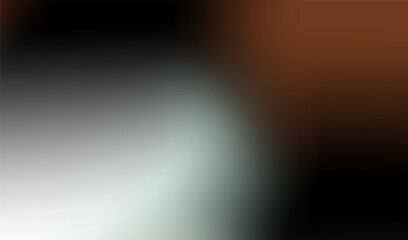 Obraz premium Abstract Dark Earthy Mesh Gradient with Soft White Glow.Moody Charcoal and Coffee Brown Fluid Blur Background. Stylish Dark Monochrome Gradient with Warm Brown Accents