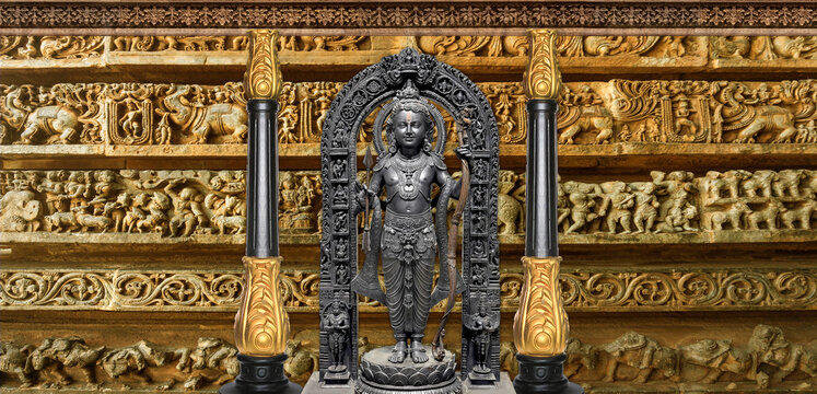 Hindu god Ram lala, Ramdir god. Hindu religion