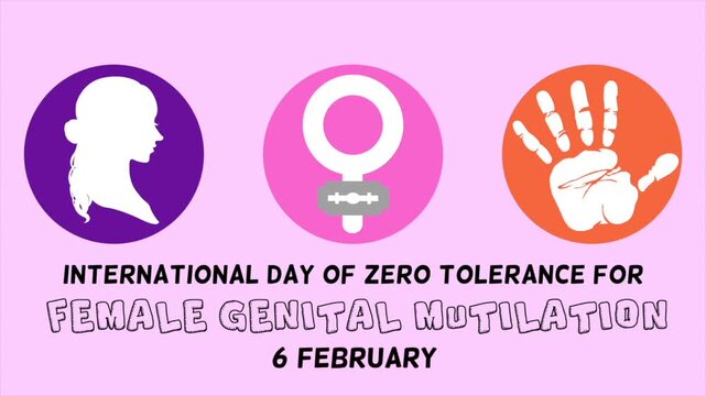 International day of zero tolerance for female genital mutilation 6 february poster