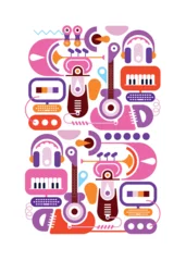 Gardinen Abstraktion Kunst Recording Studio And Music Technology Design  ©  danjazzia