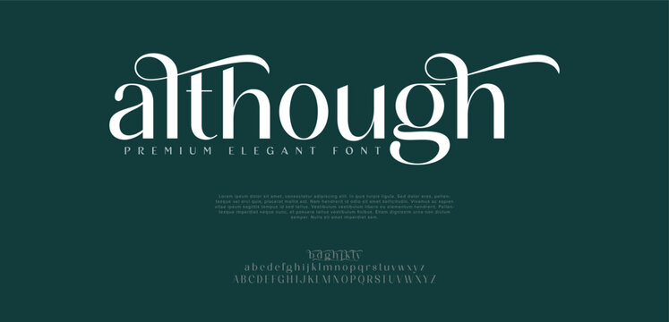 Luxury modern Elegant alphabet logo font. Typography elegant style alphabet fonts for beauty, calligraphy, decorative, glamour, boutique, fashion, brand, wedding, vintage design.

