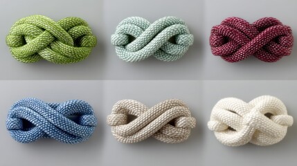 3D nautical knot tutorial set trustworthy and formal for instructional media