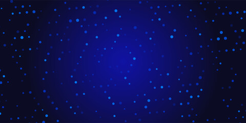 Obraz premium High speed dot moving technology concept. stripes halftone with blue light. speed movement pattern and motion blur over dark blue background. Vector Illustration.