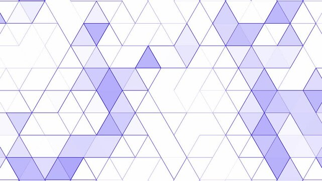 White blue geometric triangle mosaic gradient dynamic smooth business animation background