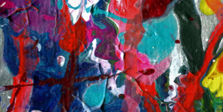 Artistic Contemporary Design Using Grunge Dye Techniques