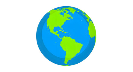Fototapeta premium Earth from space isolated on transparent background