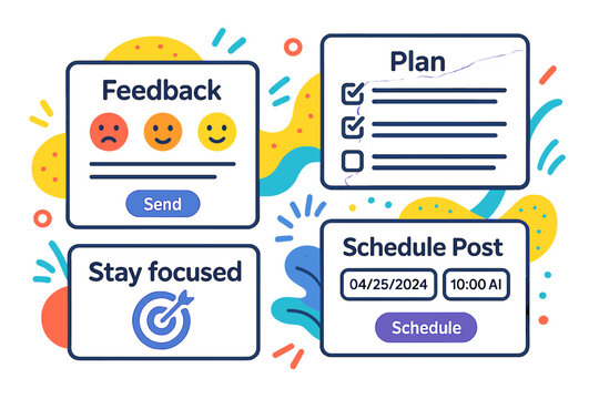 Feedback and planning tools for social media management on April 25, 2024 at 10 AM