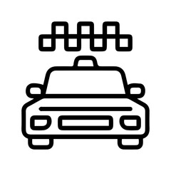 Obraz premium Taxi Cab Transportation Icon