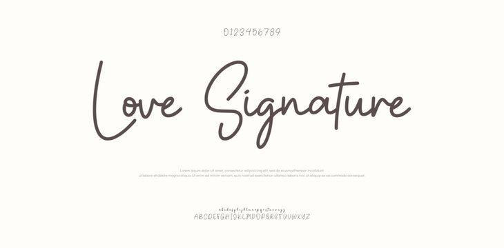 Love signature logo with Font Calligraphy Logotype Script Font Type Font lettering handwritten with camera icon design
