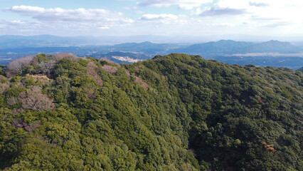 小岱山山頂のドローン空撮