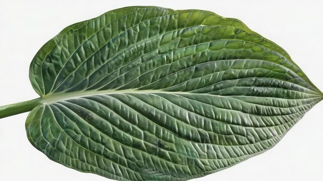 A detailed view of a vibrant leaf showcasing its natural patterns and colors.