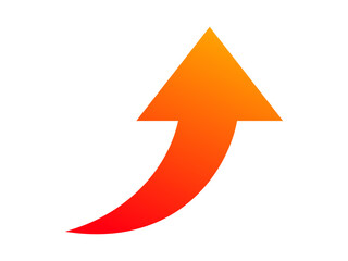 上昇矢印のアイコン