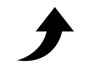 上昇矢印のアイコン