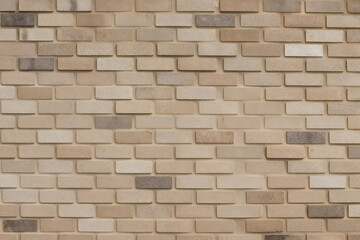 Obraz premium Beige Brick Wall Pattern – Textured Background