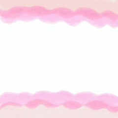 pink background  Hand painted watercolor picture frame 