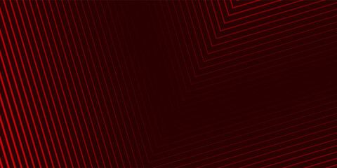 Red arrows background. Abstract triangle gradient wallpaper. Repeated arrow stripes backdrop for flyer, banner, poster, presentation. Thin to thick linear game or sport texture. Vector masculine bg