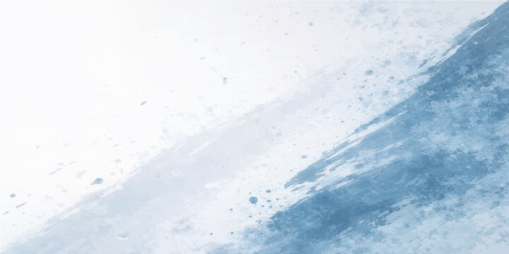 A fresh blue liquid water splash creates an abstract wave pattern with clear bubbles and frozen ice textures against a clean white nature background