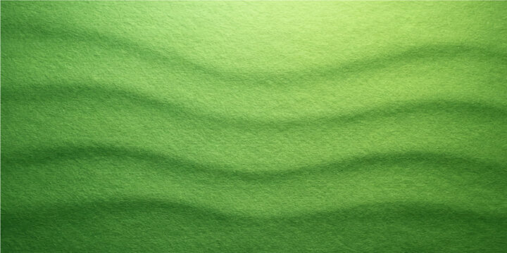 An abstract green silk fabric texture featuring a smooth surface pattern that evokes the lush color of a summer lawn or a manicured golf turf meadow