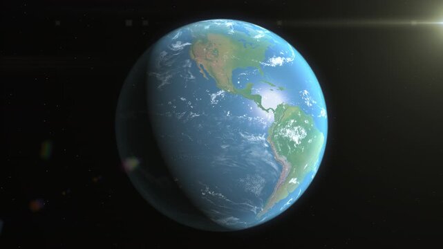 Location and map of Haiti on the surface of the earth at day.