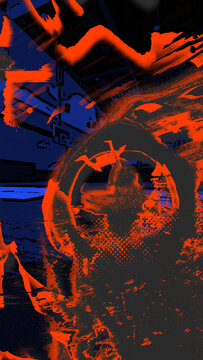 Fast Grunge Transition 07 Vertical